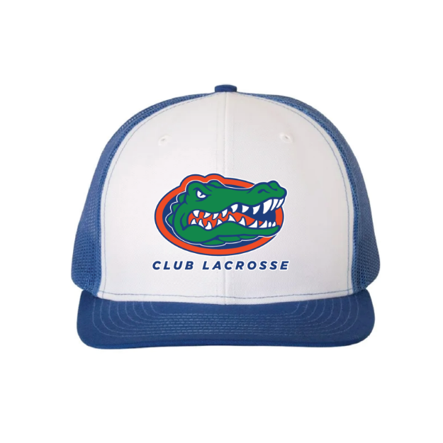 Picture of DTF-Mesh Snapback Hat - (White/Royal)-University of florida
