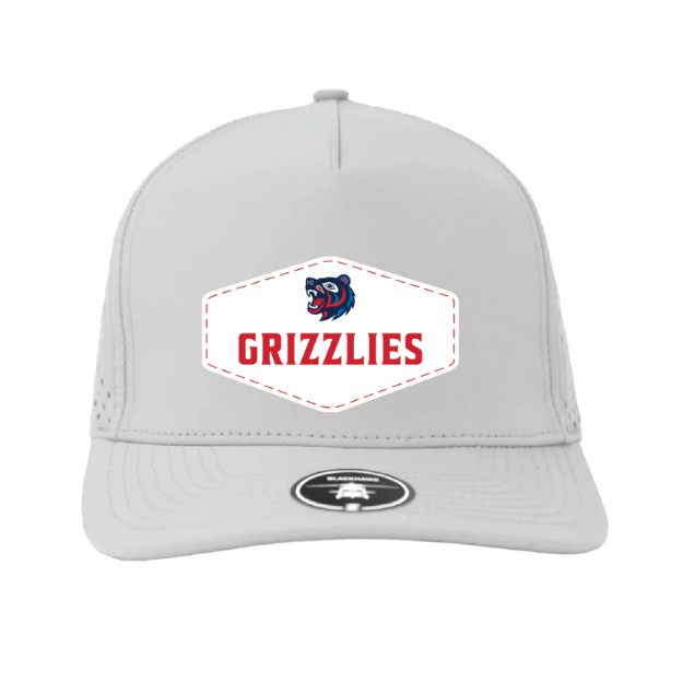 Picture of Blackhawk Hat (White)-GRIZZLIES LACROSSE STORE