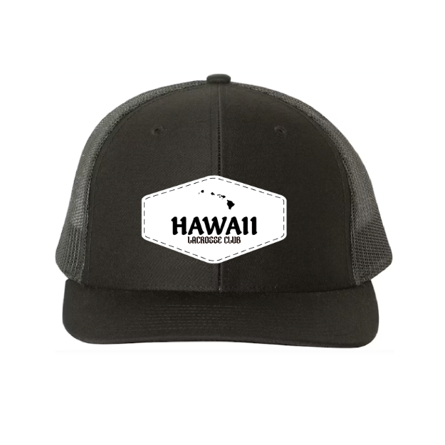 Picture of DTF-Mesh Snapback Hat - (Black/Black)-Hawaii LC