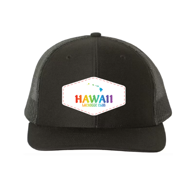 Picture of DTF-Mesh Snapback Hat - (Black/Black)-Hawaii LC