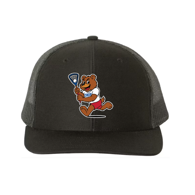 Picture of DTF-Mesh Snapback Hat - (Black/Black)-Cherry Creek Lacrosse