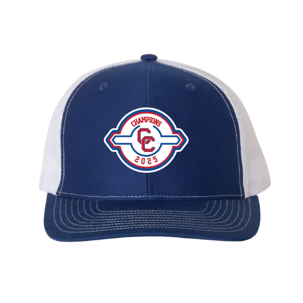 Picture of DTF-Mesh Snapback Hat - (Royal/White)-Cherry Creek Lacrosse