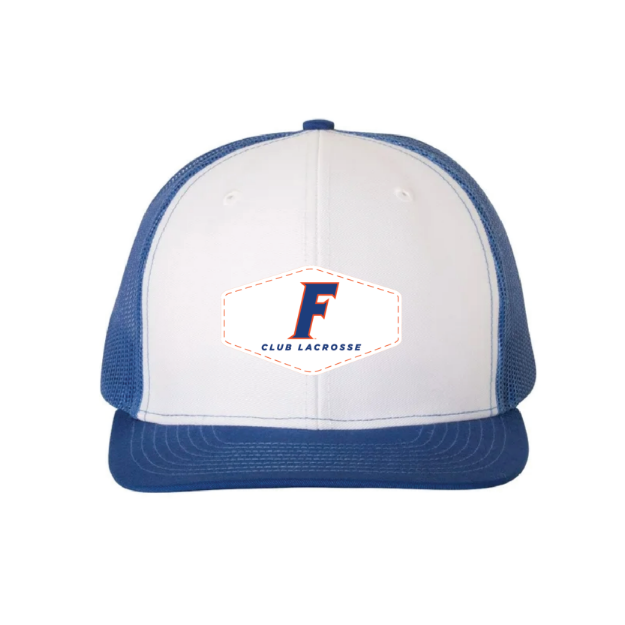 Picture of DTF-Mesh Snapback Hat - (White/Royal)-University of florida