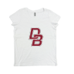 Picture of Women Vneck Tshirt (White)-DON BOSCO PREP