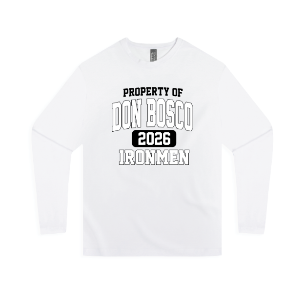 Picture of Long Sleeve Tshirt (White)-DON BOSCO PREP