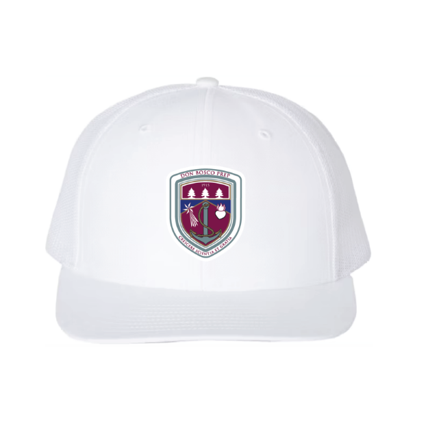 Picture of DTF-Mesh Snapback Hat - (White/White)-DON BOSCO PREP