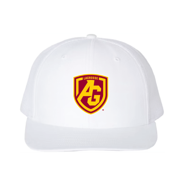 Picture of DTF-Mesh Snapback Hat - (White/White)-Avon Grove Store